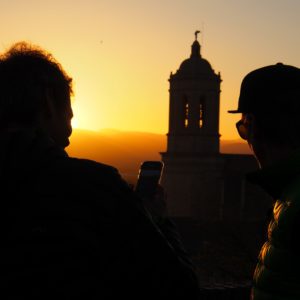 Zachód słońca Girona